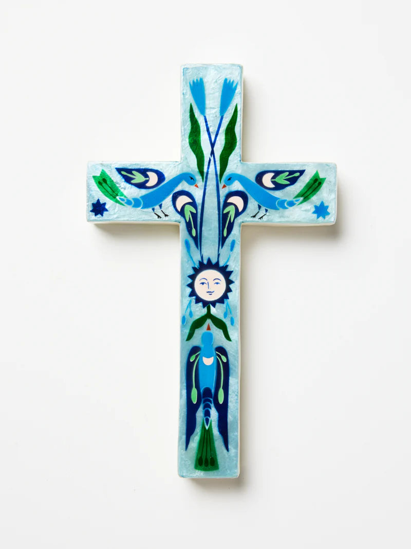 Fable blue sun large Cross