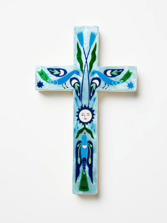 Fable blue sun large Cross
