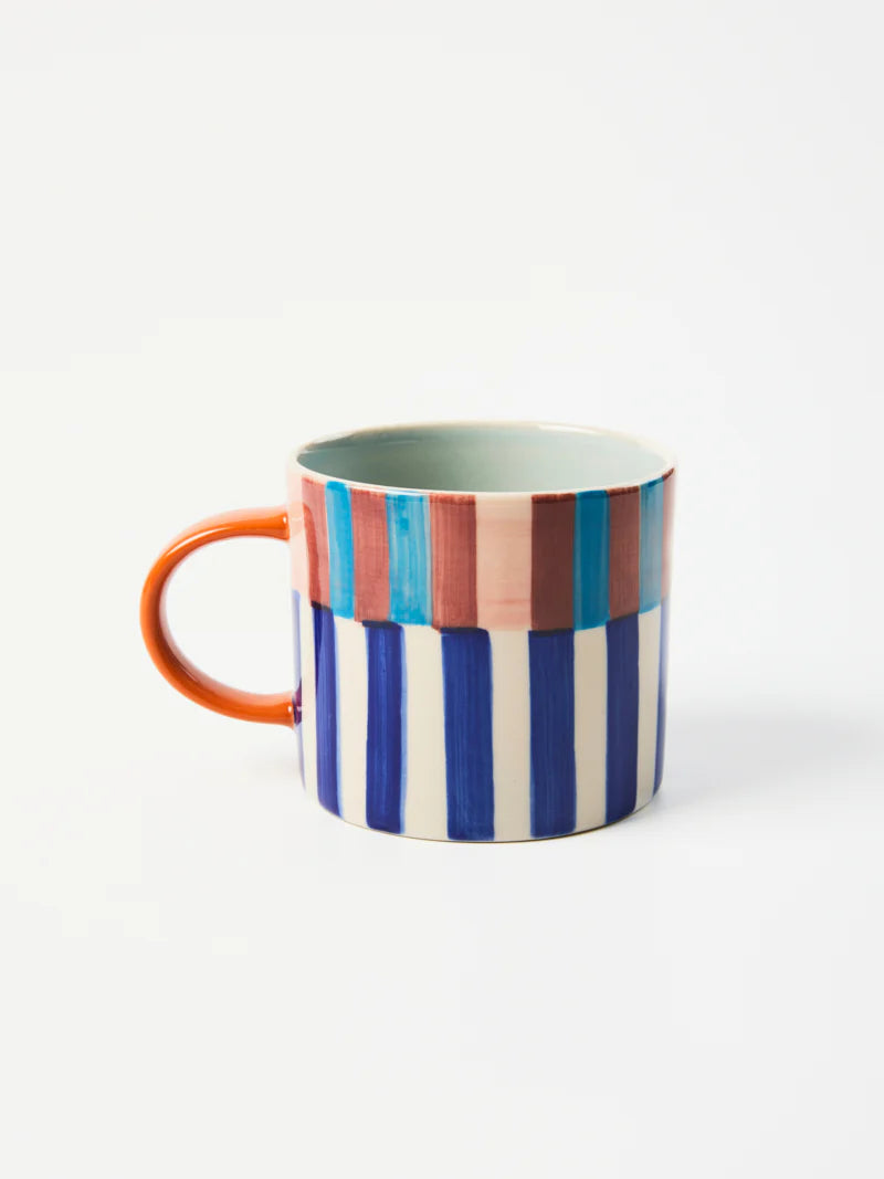 Bloomie Blue Stripe Mug
