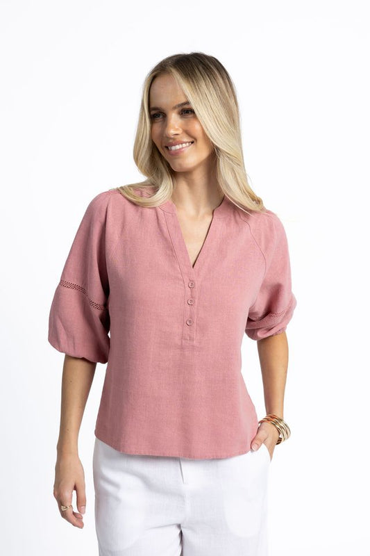 Nixie Blouse - Rose