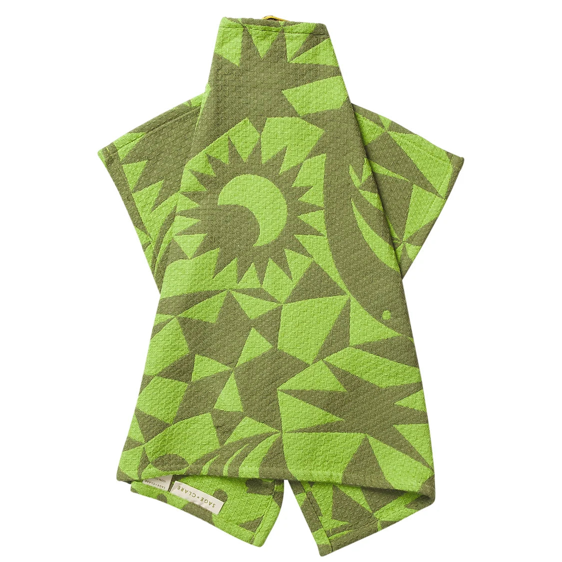 Nora Tea Towel - Cactus Green