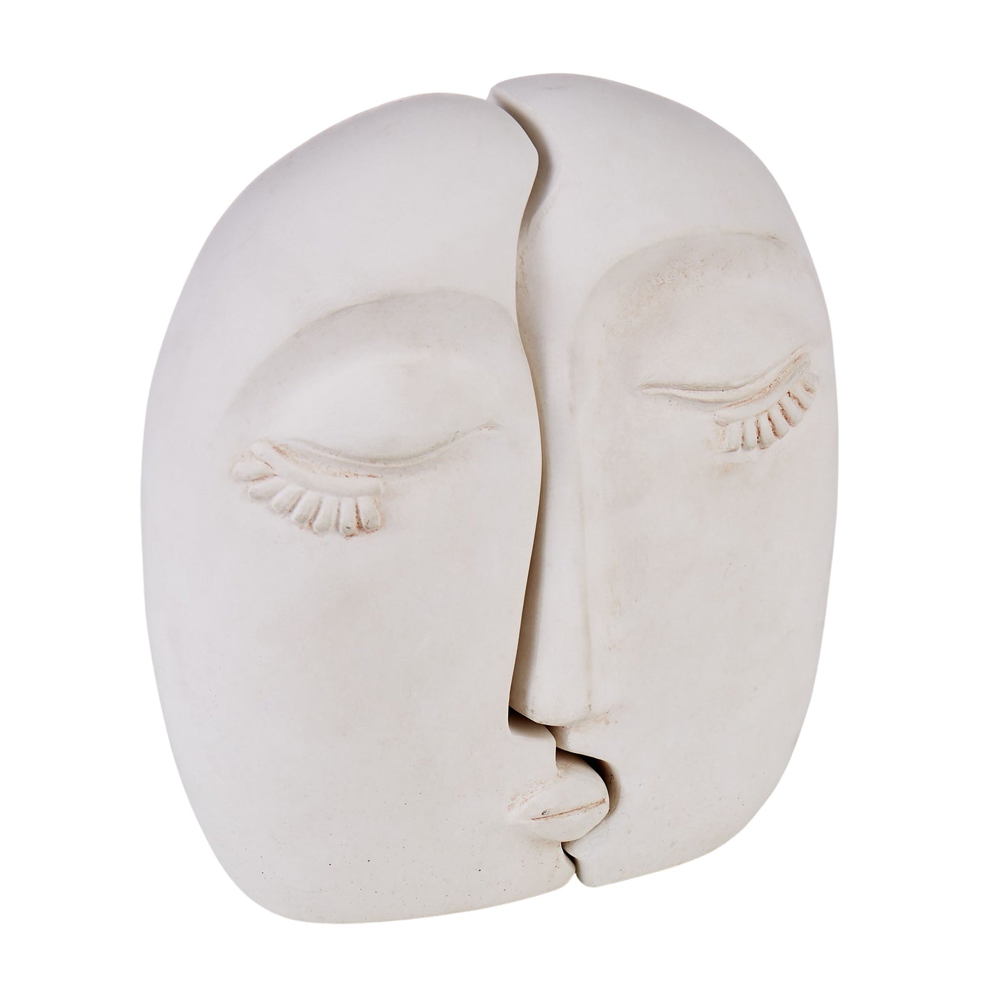 Two faces Cement Decor
