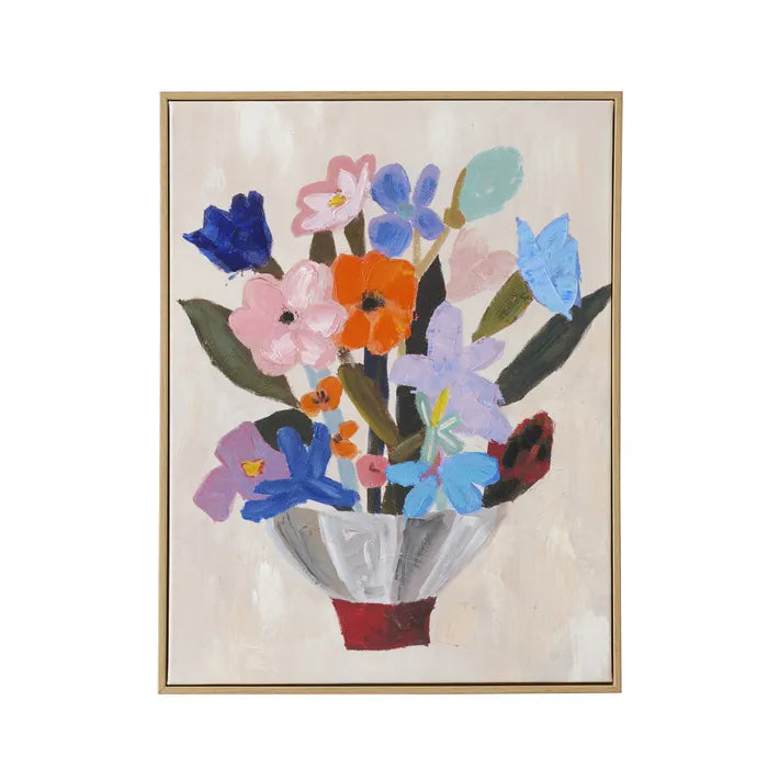 Genevieve Oak Frame Oil Paint
