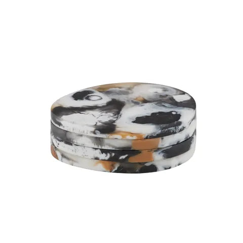 Noir S/4 Coasters - Black