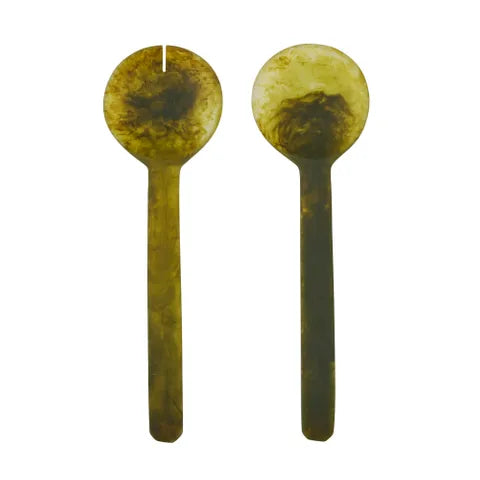 Kip S/2 Resin Salad Servers Pesto