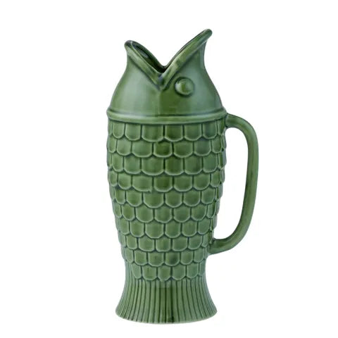 Fin ceramic jug