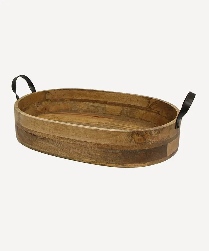 Wooden Oval Serving Tray