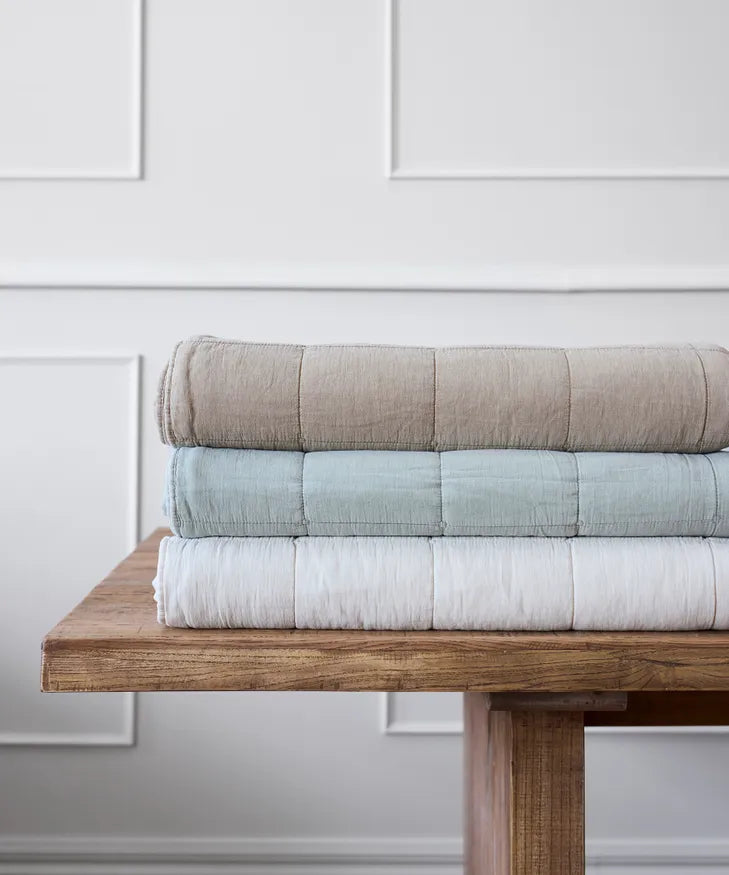 Freya Quilt Taupe - Taupe