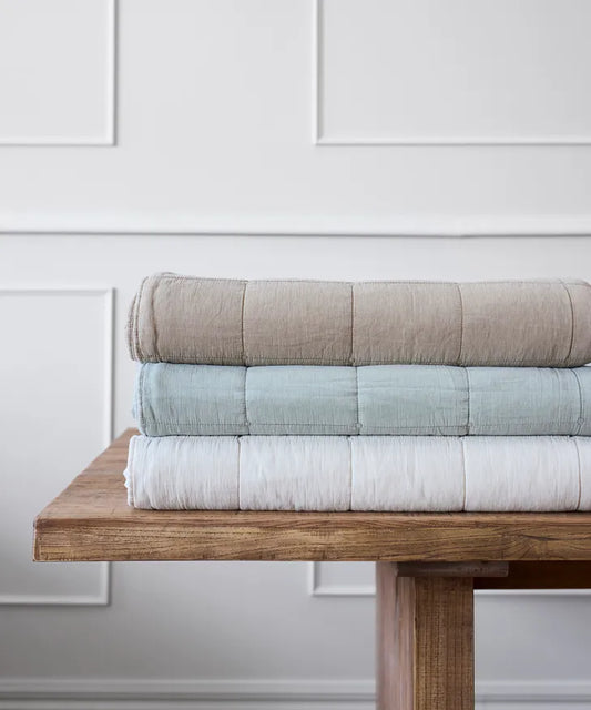 Freya Quilt Taupe - Taupe