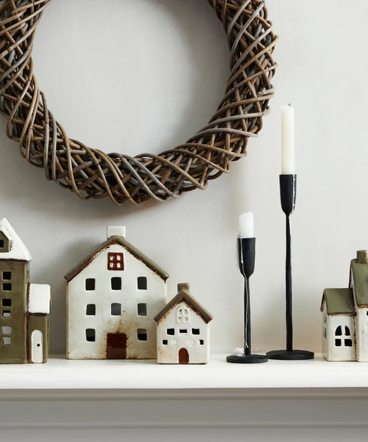 Alsace Tea Light Villa Small - Olive Geen
