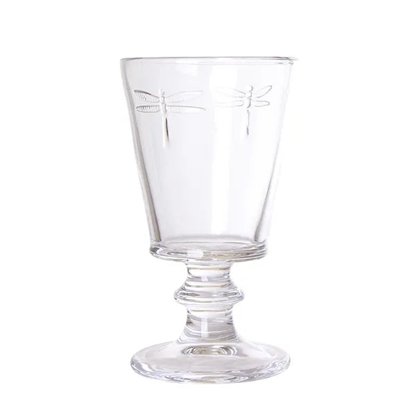 French Dragonfly Wine Goblet