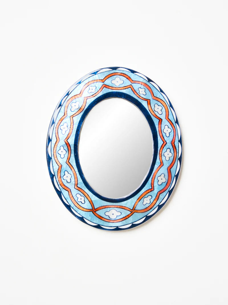Samira Mirror - Blue Waves