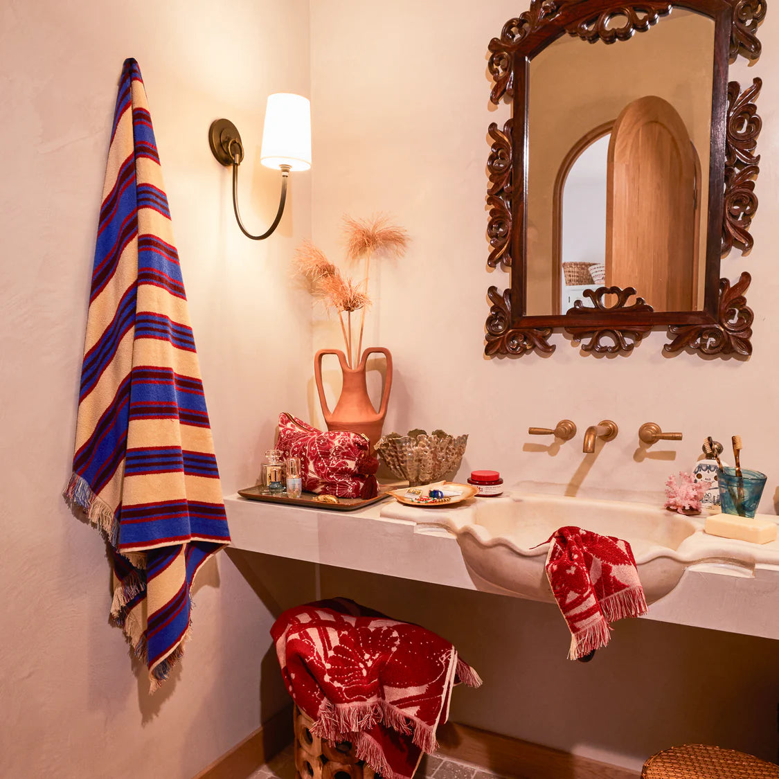 Selene Bath Sheet - Azure