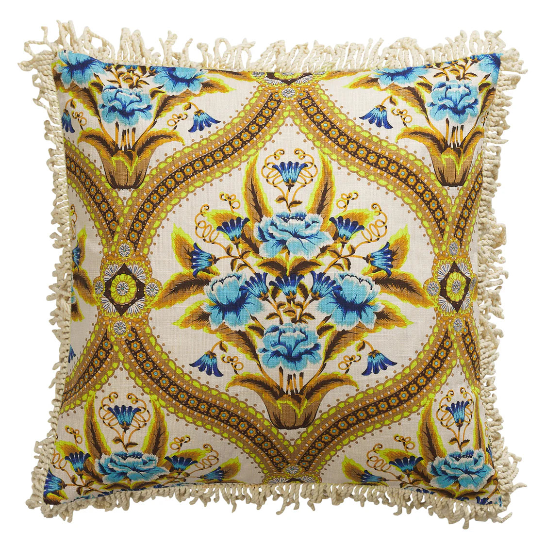 Margaret fringe Cushion - clay