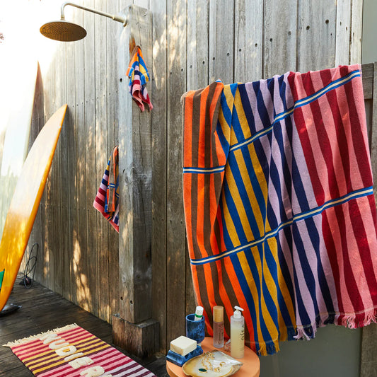 Chiara Bath sheet - Azure