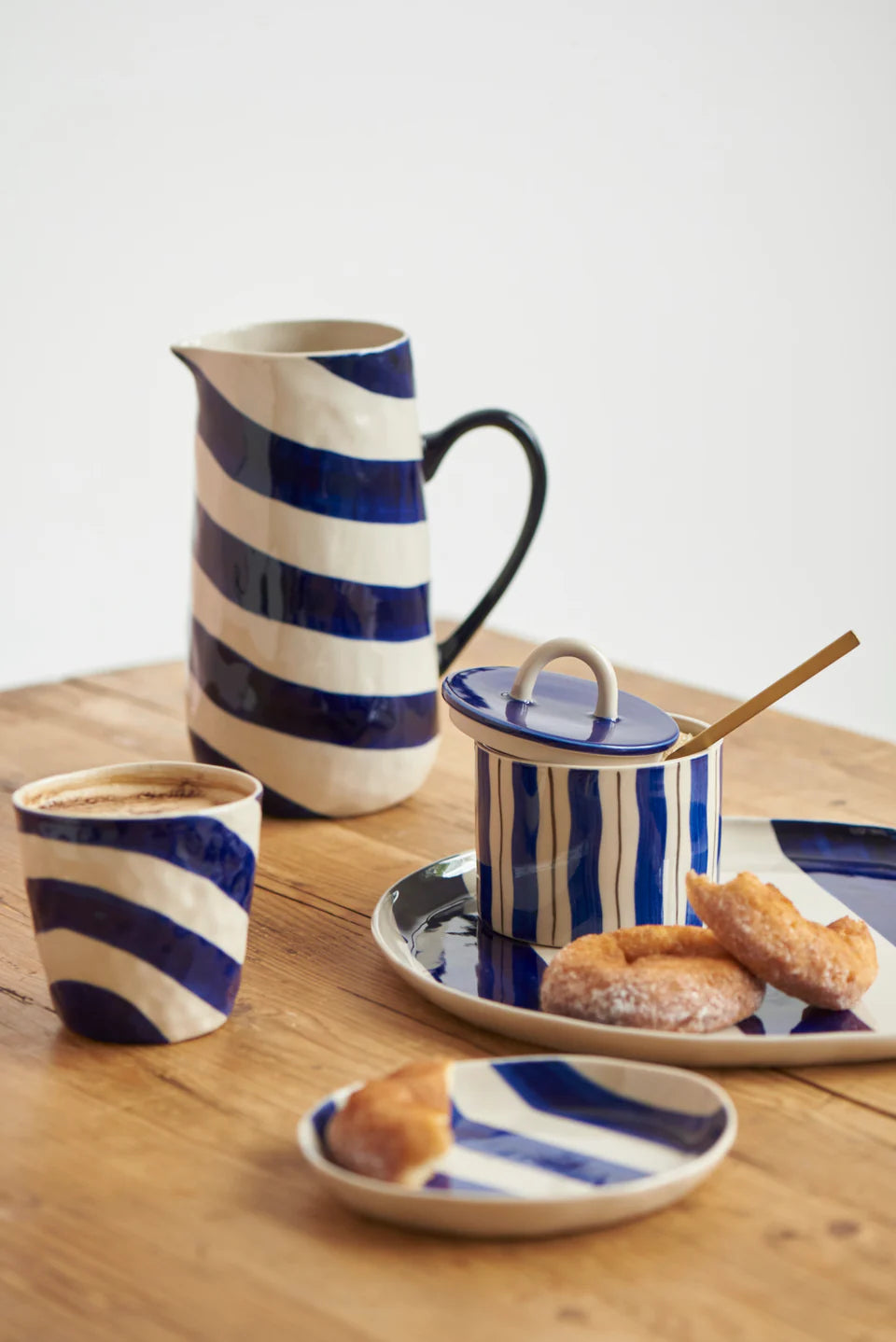 Cabana Stipe Tumbler blue