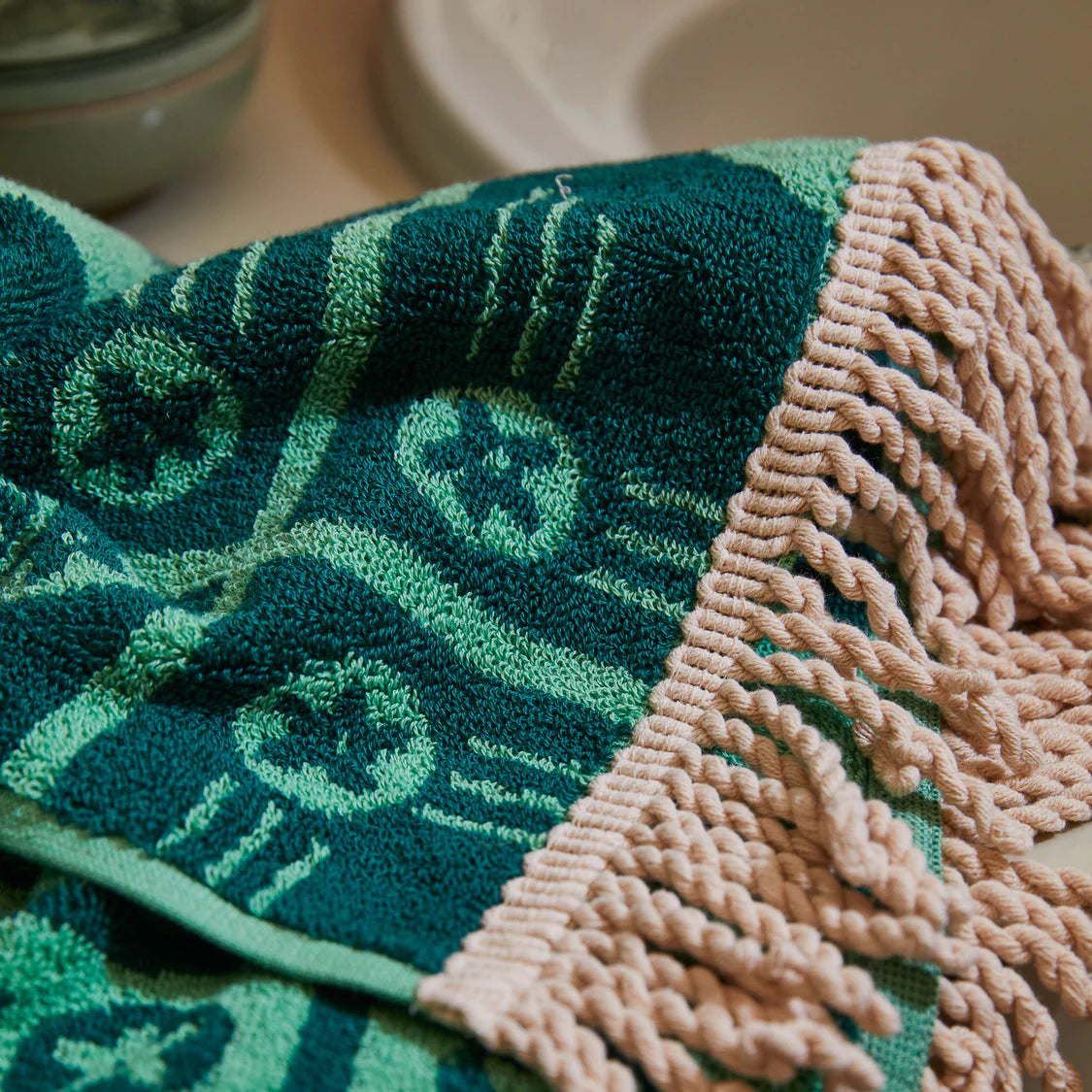 Gigi hand Towel - Emerald