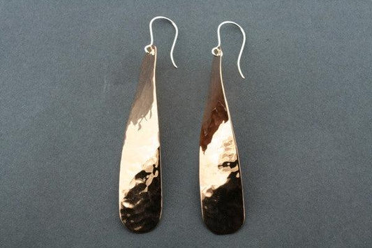 Hammered Drop Earings