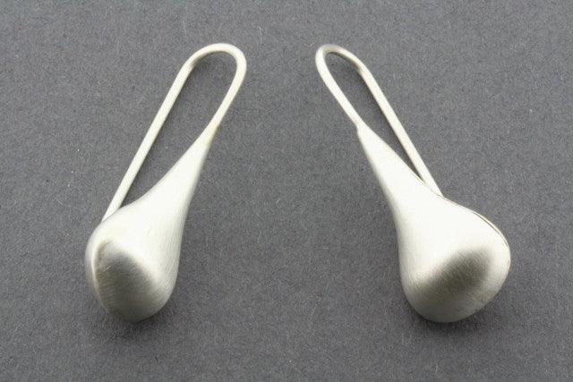 Teardrop hook earing- matte