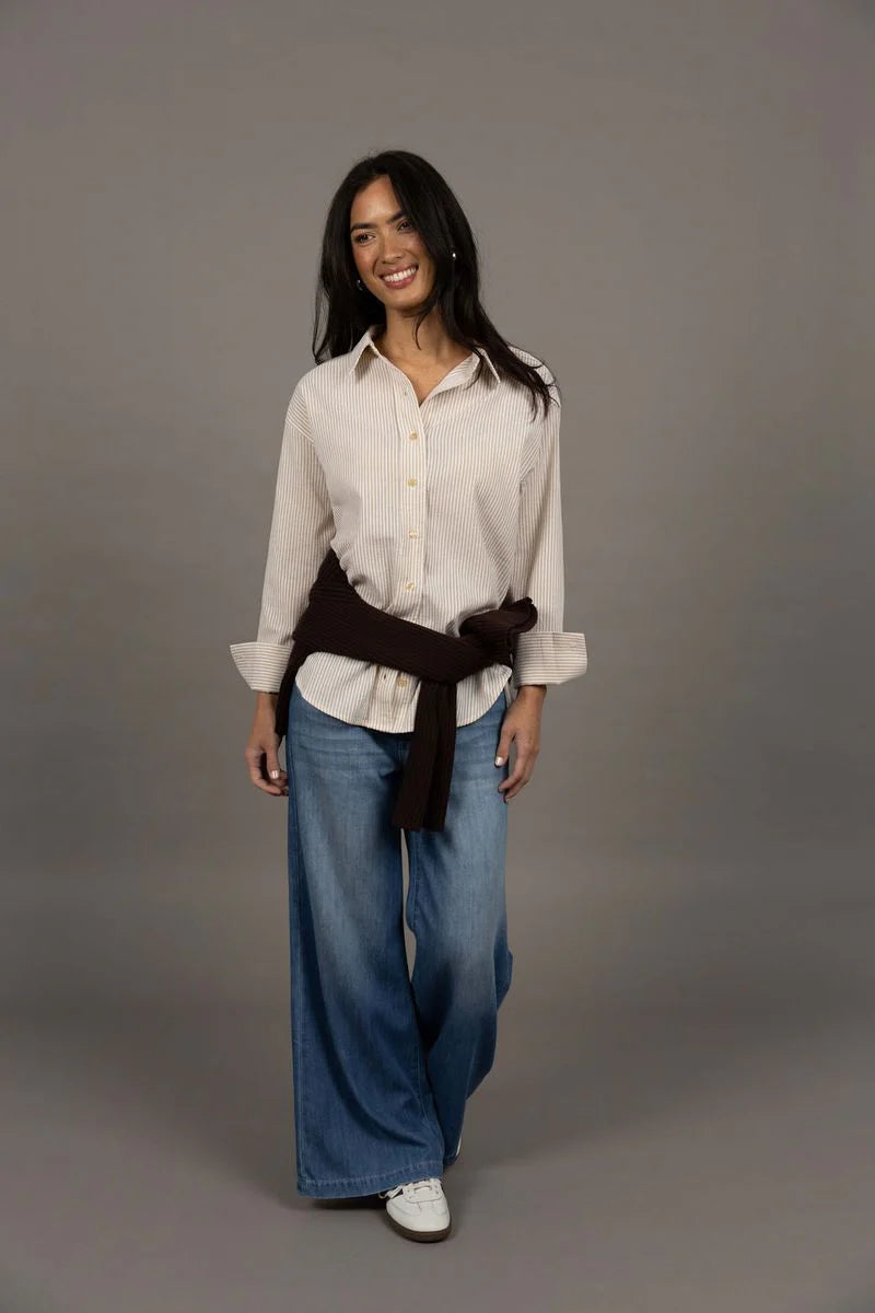 Humidity Nala Shirt - Sand stripe
