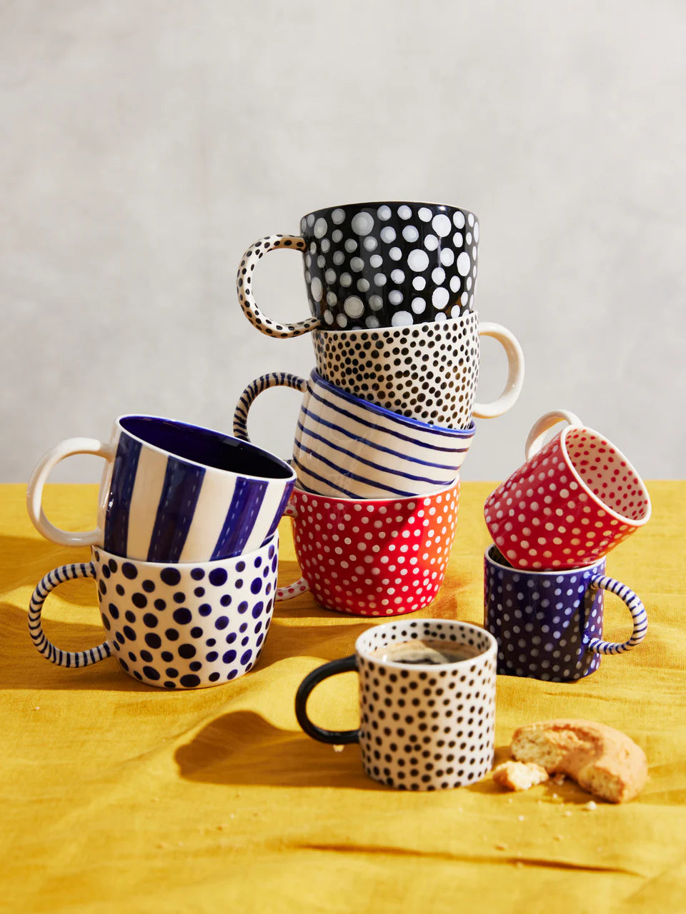 CHINO ESPRESSO CUP NAVY SPOT