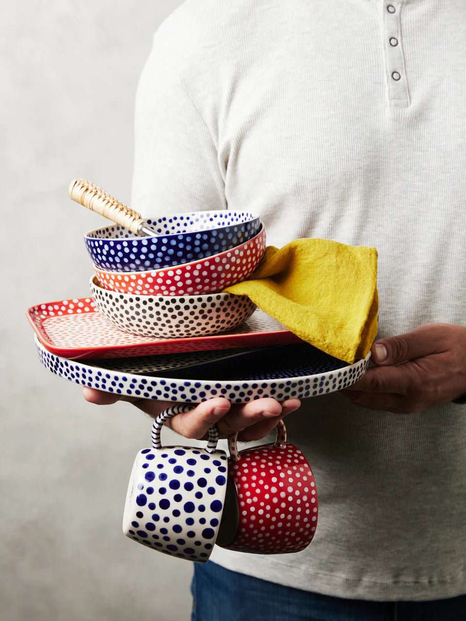 Chino Dip Bowl - Red Spot