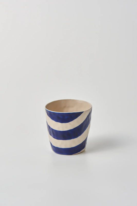 Cabana Stipe Tumbler blue