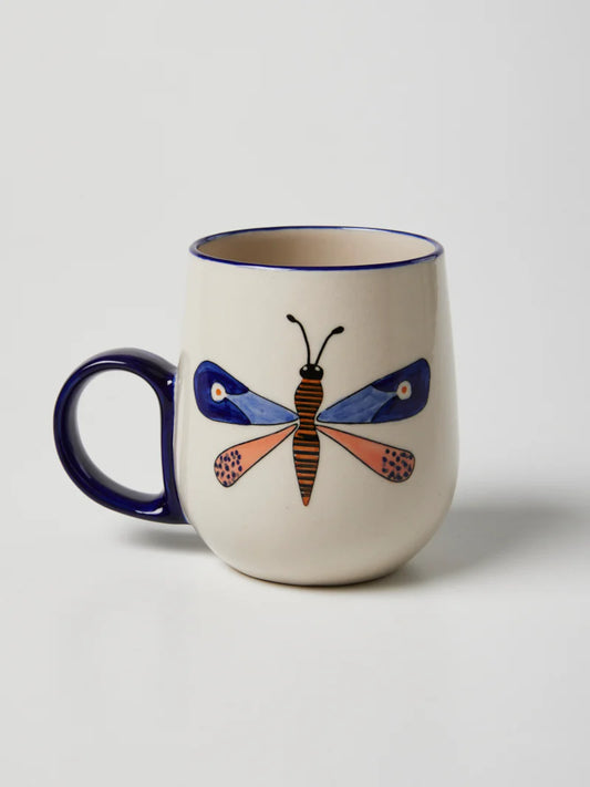 Moth Party Mug - Blue