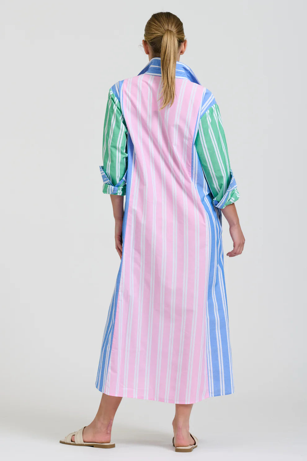 Bijou Longline Shirtdress - Stripe Combo