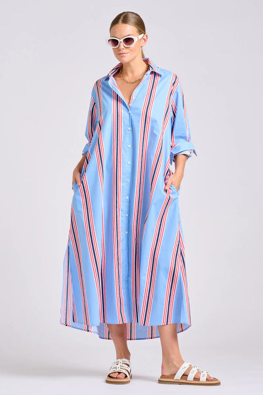 Luna Dress - Nautical Stripe