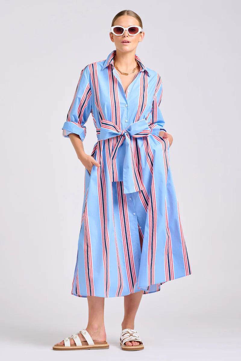 Luna Dress - Nautical Stripe