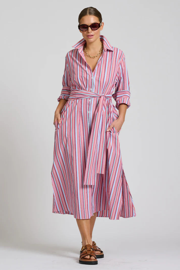 Luna Oversized Long Line Shirt Dress
