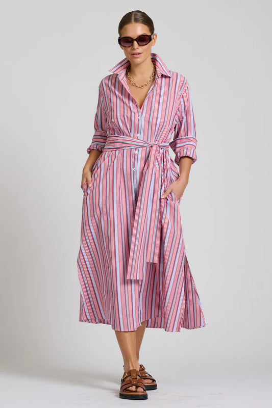 Luna Oversized Long Line Shirt Dress