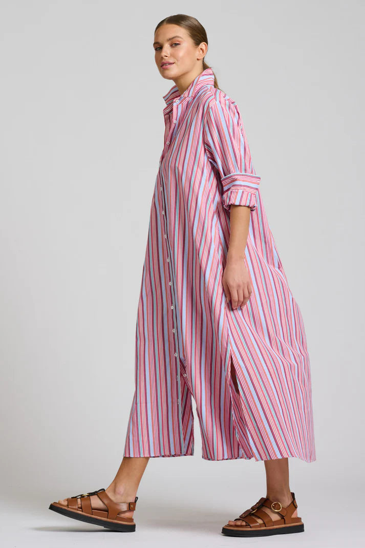 Luna Oversized Long Line Shirt Dress