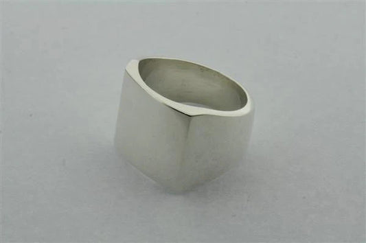 Squared Sterling Silver Ring