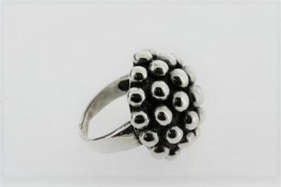 Beaded textured Sterling Silver Ring