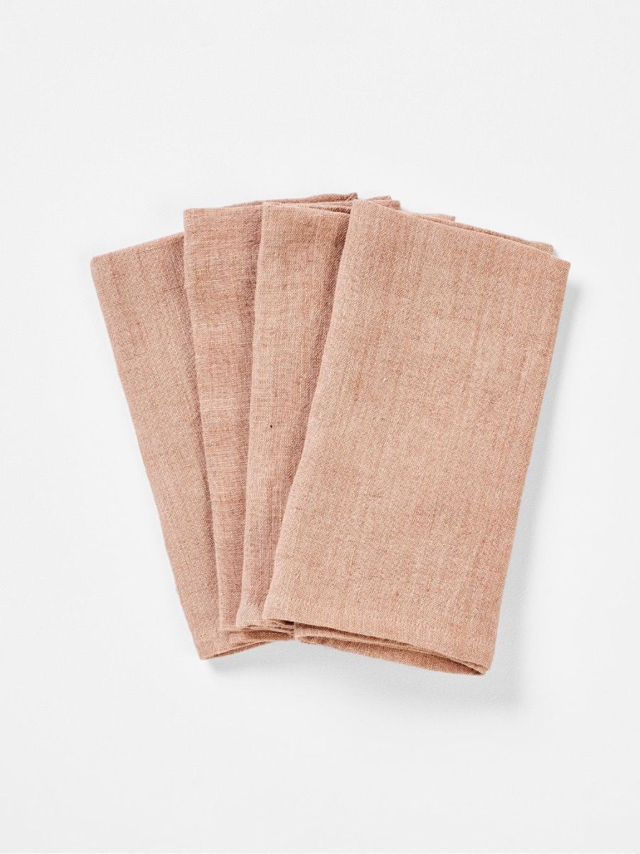 Vintage Napkins PKT 4 / Clay