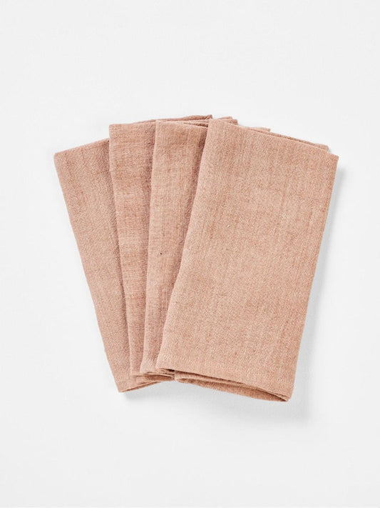 Vintage Napkins PKT 4 / Clay